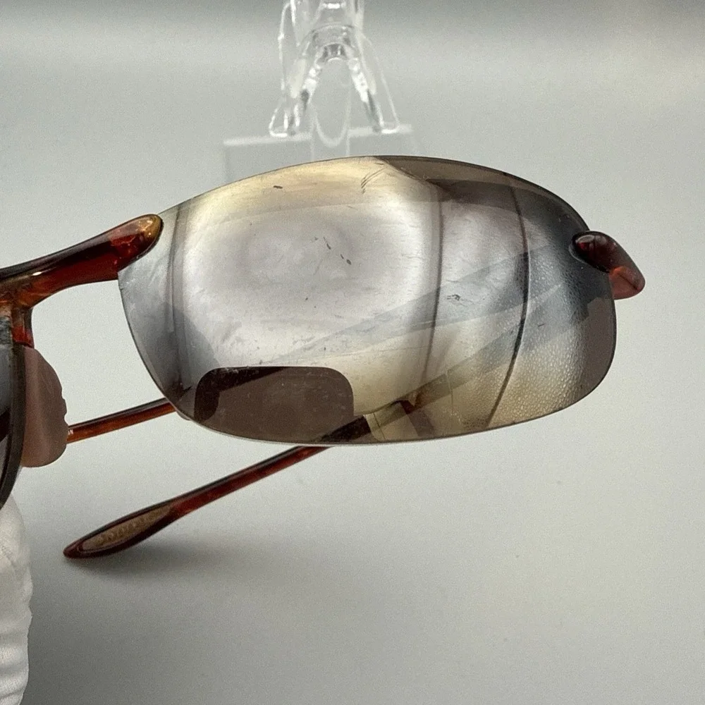 Maui Jim Wrap Copper/Bronze H805 10 25 Broken lense Sunglasses Parts Only!
